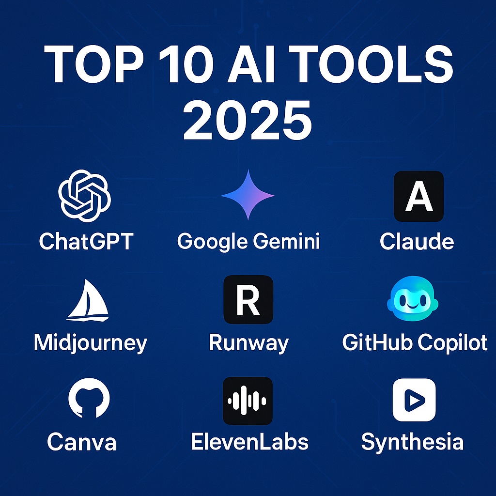 Top १० AI Tools in 2025